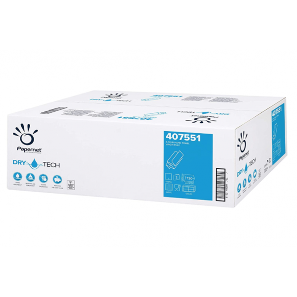 Papernet Handduksark HVIDSOFT Z-Fold, 2 lager, 2600 ark / kolli - 40 kolli - PALLKÖP