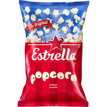 Estrella Popcorn Saltade Färdigpoppade 65g