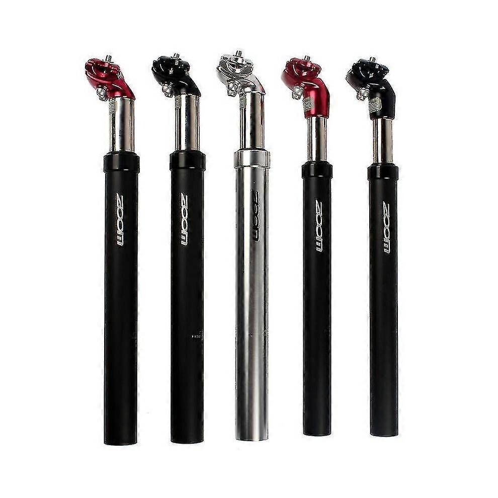 (27.2MM, Silver) Suspension Seatpost With Shock Absorber Zoom Aluminum Alloy Mtb Damping Seat Tube Tw