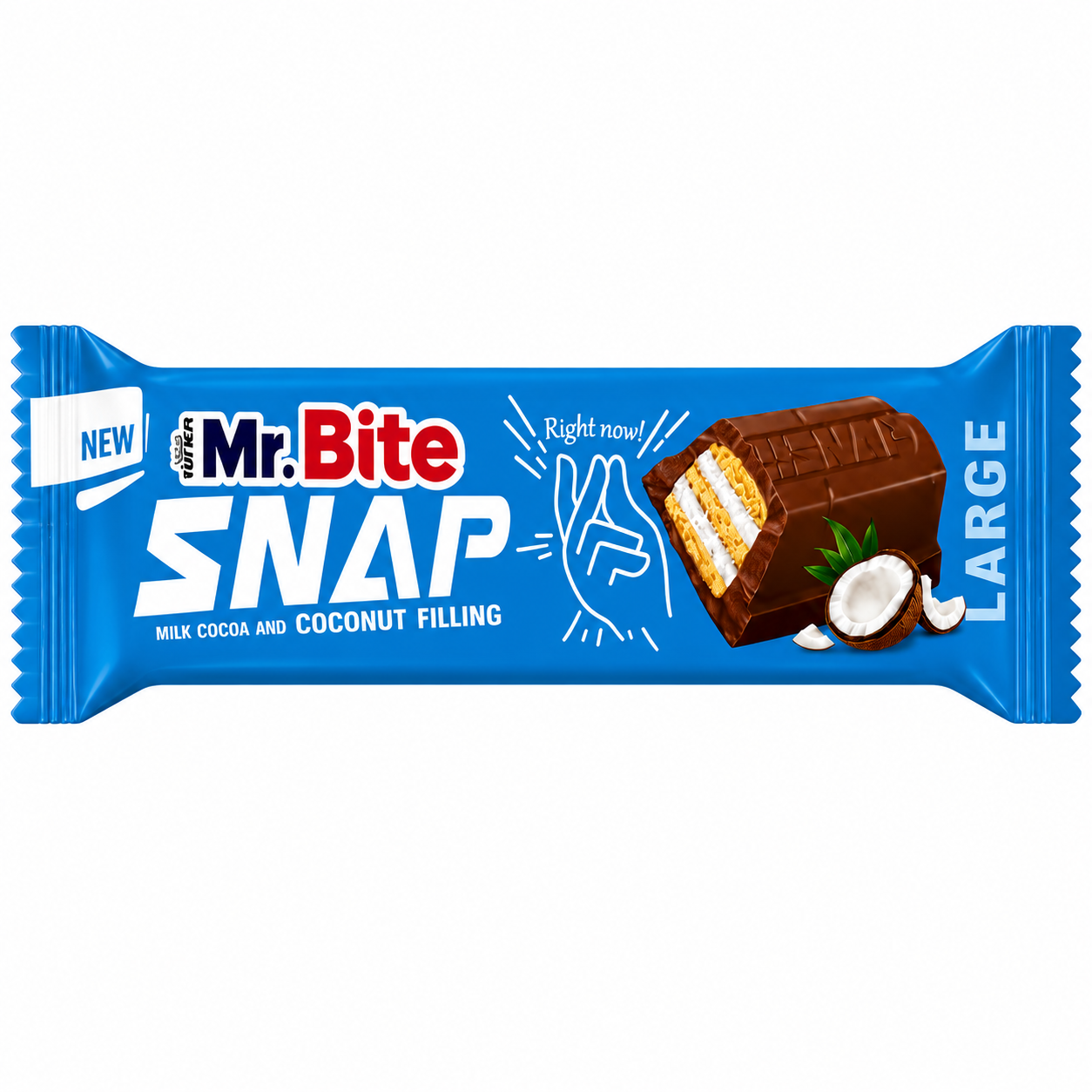 Chokoladebar med kokos, mr. bite, 35g
