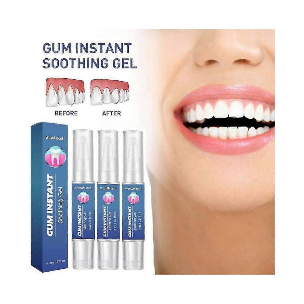 3Pcs DentiZen Gum Therapy Gel Gum Instant Soothing Gels for Sensitive Teeth Pen 4ml