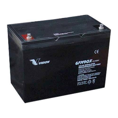 Vision 6FM90 Blybatteri 12V 90Ah til Elscooter & Kørestol
