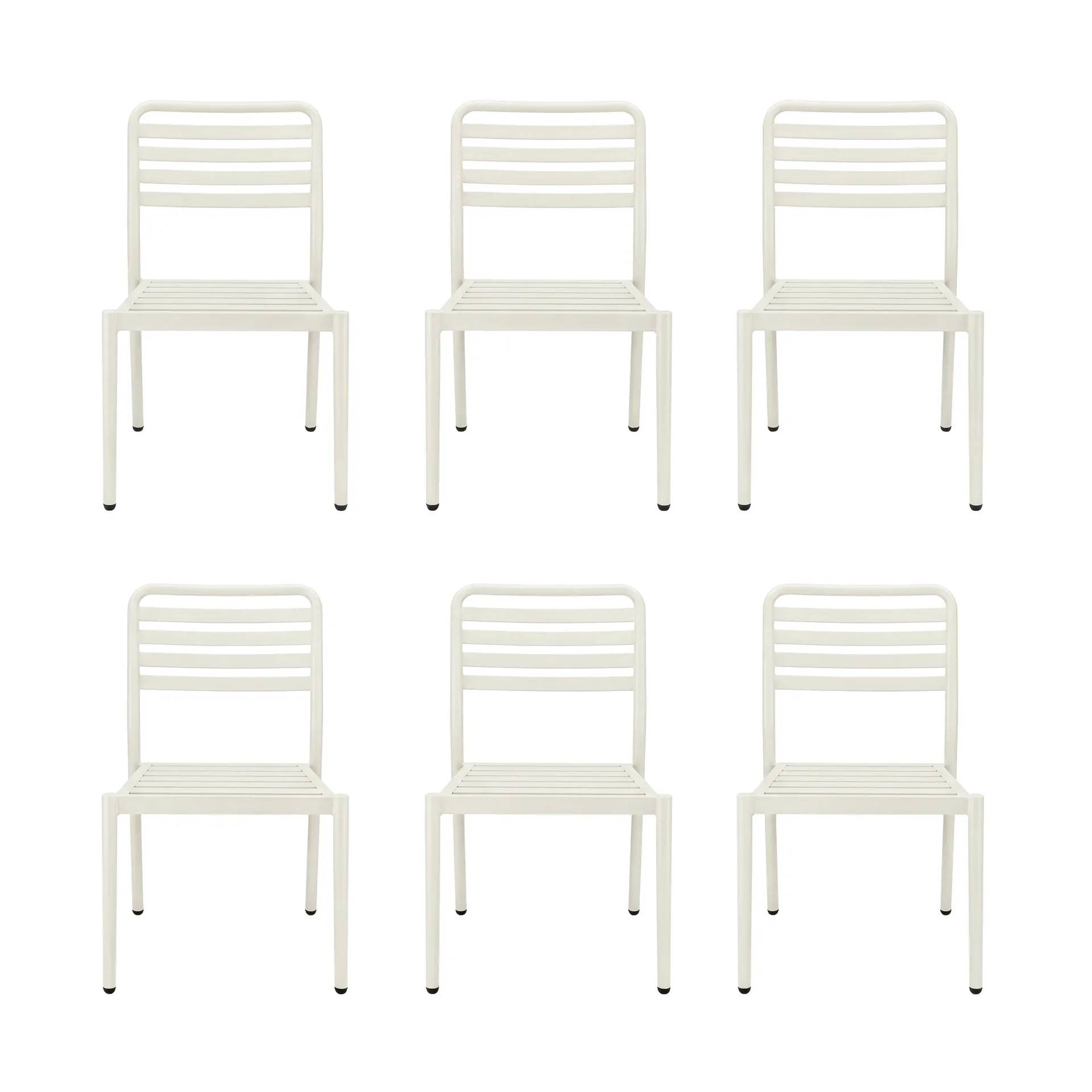 1898 Messina stol, Off white, 6-pack