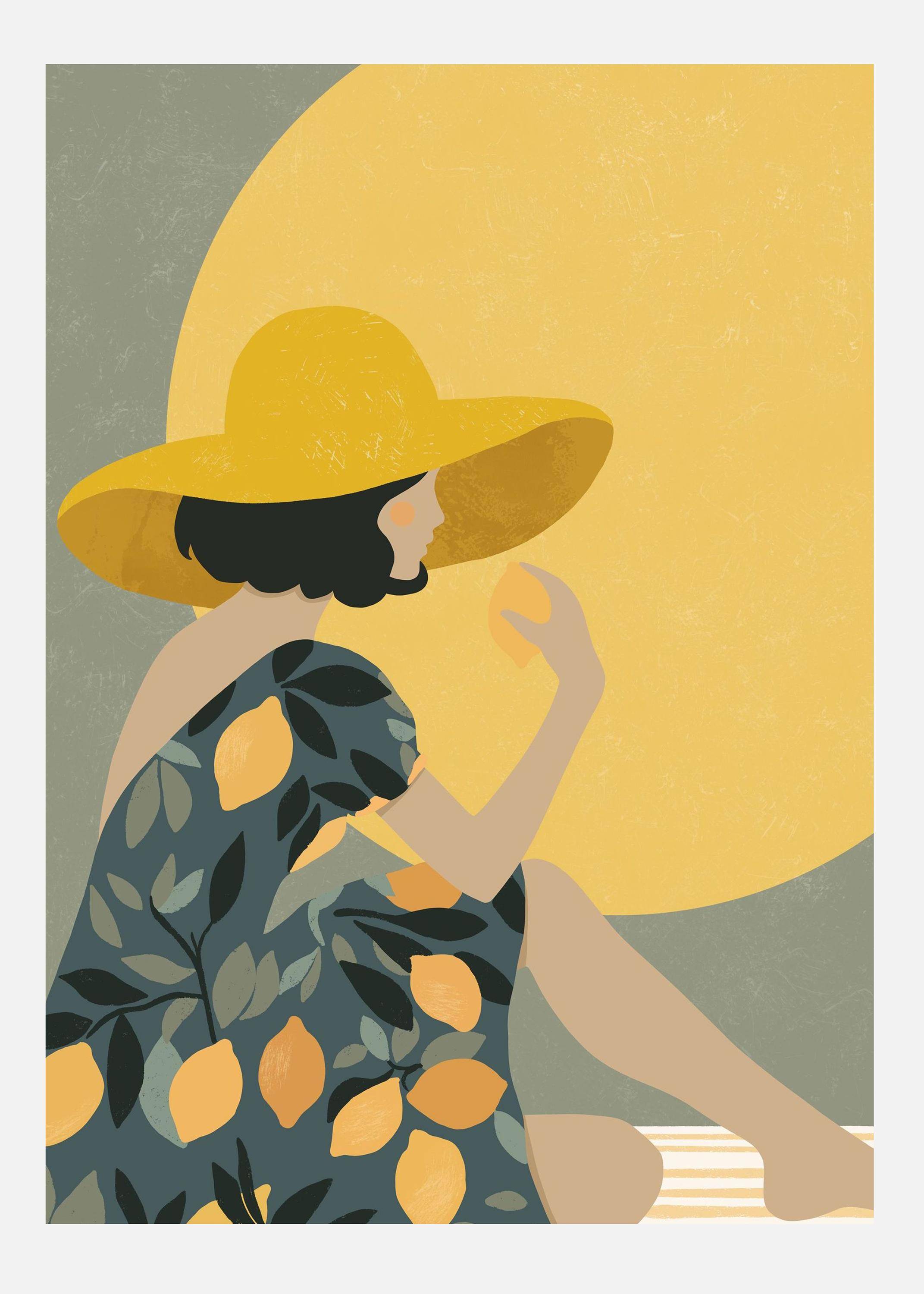 Lemon Vibes 02 Canvastavla (30x40 cm)