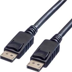 Value DisplayPort Tilslutningskabel DisplayPort-stik, DisplayPort-stik 1.00 m Sort 11.99.5761 Afskærmet Displayport-kabel