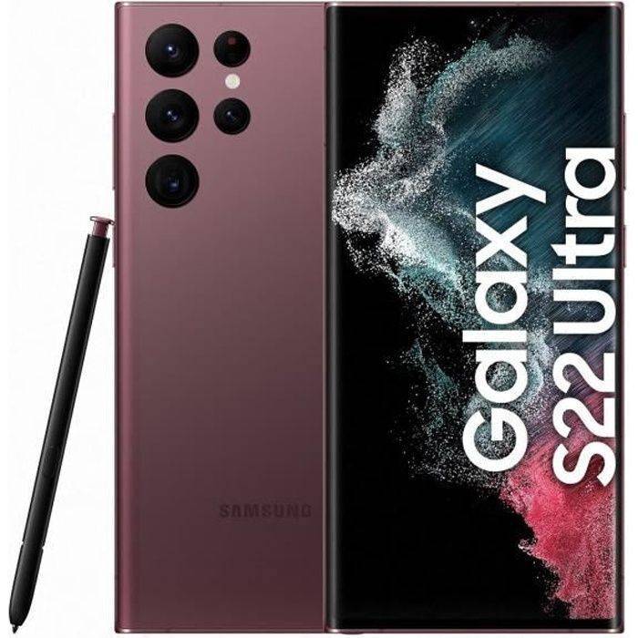 Renoverad - Smartphone SAMSUNG Galaxy S22 Ultra 128 GB 6,8  Röd Single SIM - Version US (USA)