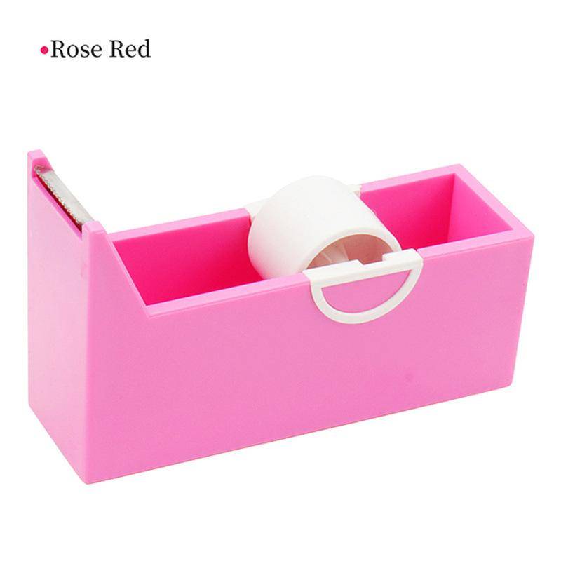 Eyelash Extension Tape Cutter Lash Adhesive Tape Split Tools Plastic Rotating Cutting Makeup Lash Extension Supplies Tape Cutter rosa röd färg