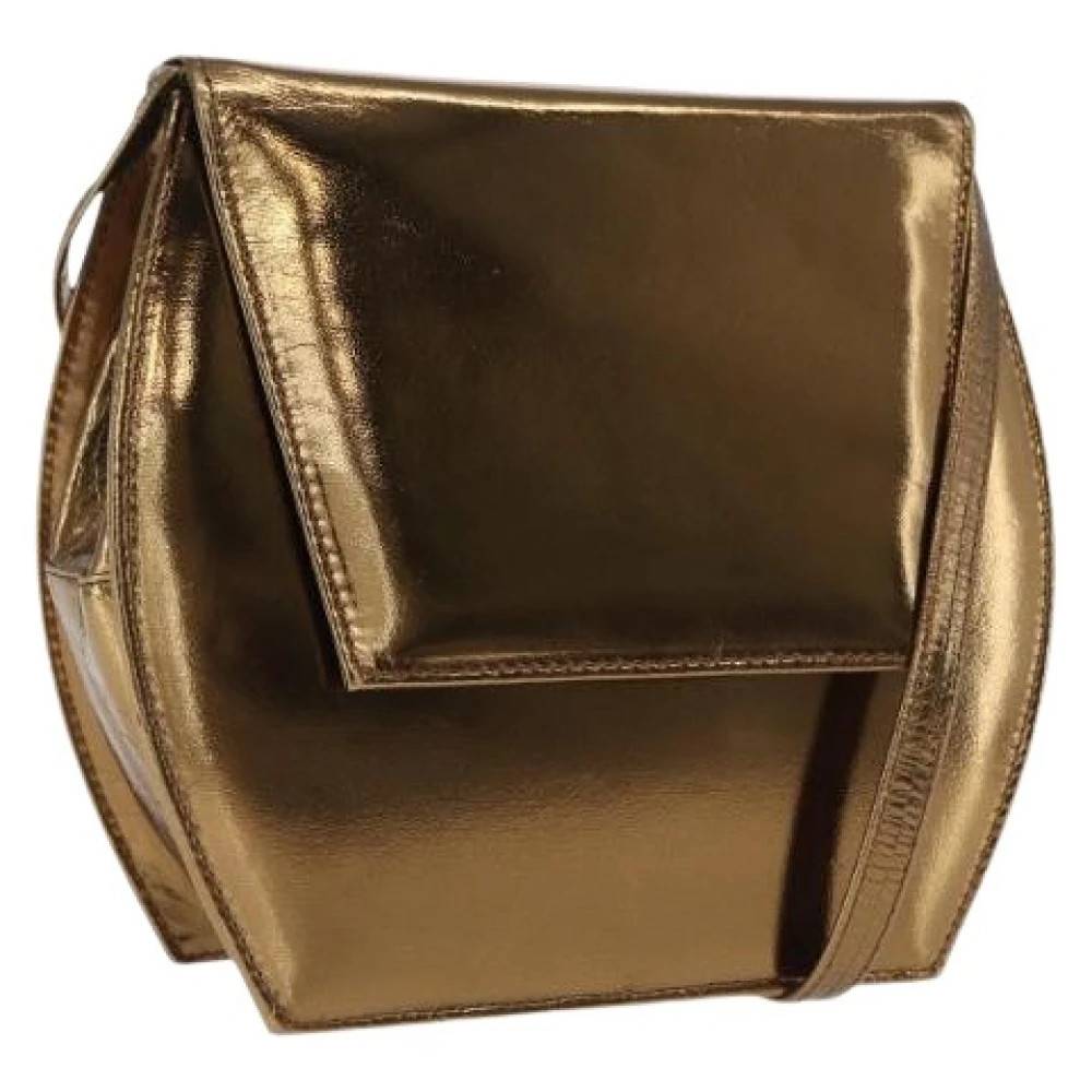 Bally Pre-owned Pre-owned Læder Skuldertaske - Vintage - Dame - Gul - ONE SIZE - Uld
