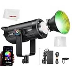Godox SL150R RGB LED-videoljus, 150 W färgrik LED-lampa CRI 95 TLCI 96 tyst värmeavledning 14 Fx effekter multipla, för nyfödd fotografering, porträtt, intervjubelysning, videofilming.