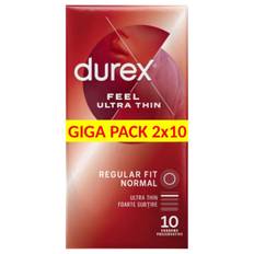 Durex Feel Ultra Thin - ultra-realistik kondom (2x10 st) - genomskinlig