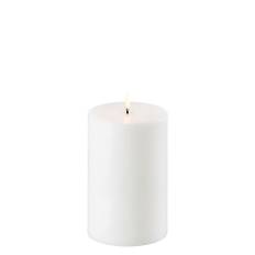 Uyuni - LED Pillar Candle - Stearinlys - Nordic White/Smooth - 10,1x15 cm - 10,1 x 15 cm