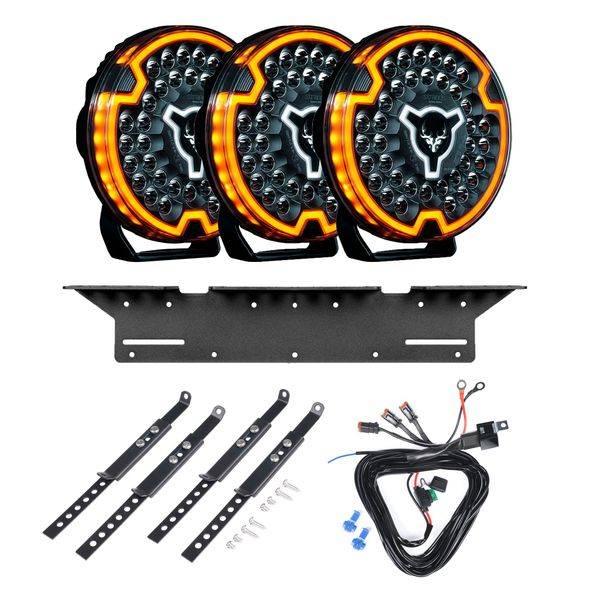 Extraljus STRANDS Freedom MP 9 - Rund / 23 cm / 113W, 3 st - Komplett paket