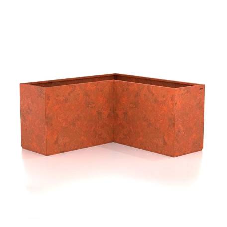 Blomlåda Corten Plantera, Hörndel 1200x1200 mm