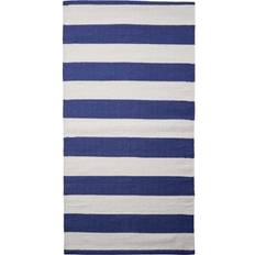 Magasin Stripe/blåhvid, Tæppe Stripe/blåhvid Str 60X96 CM Gulvtæpper Bomuld