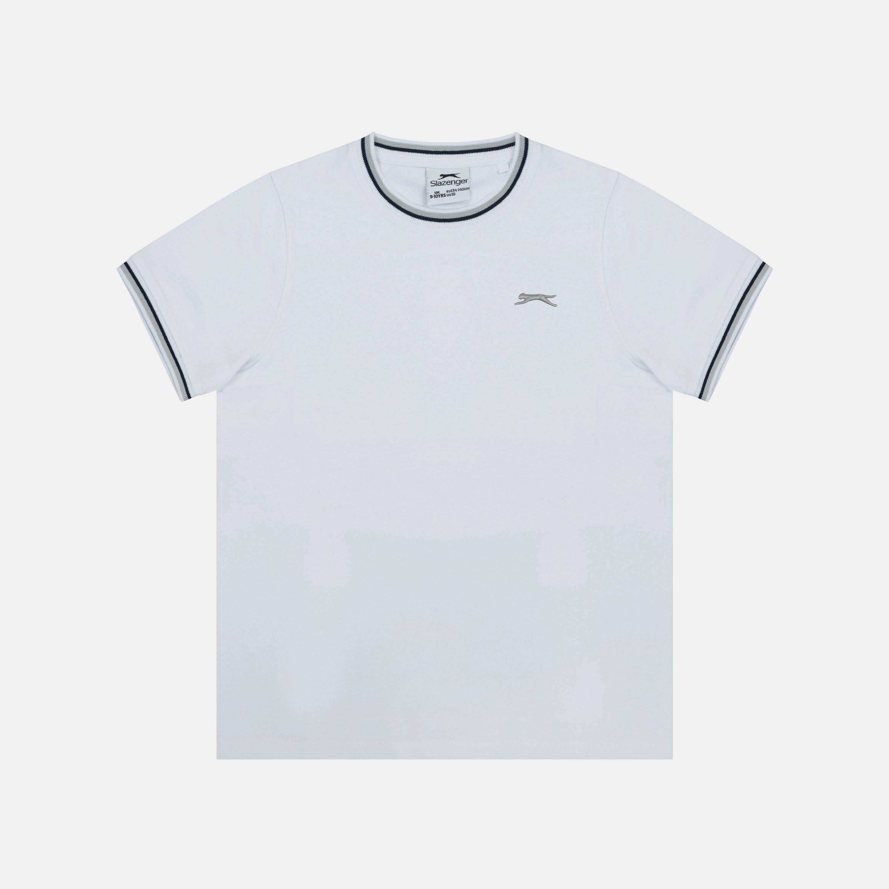 Slazenger Kids' Slaz Tipped Regular Fit T-Shirt