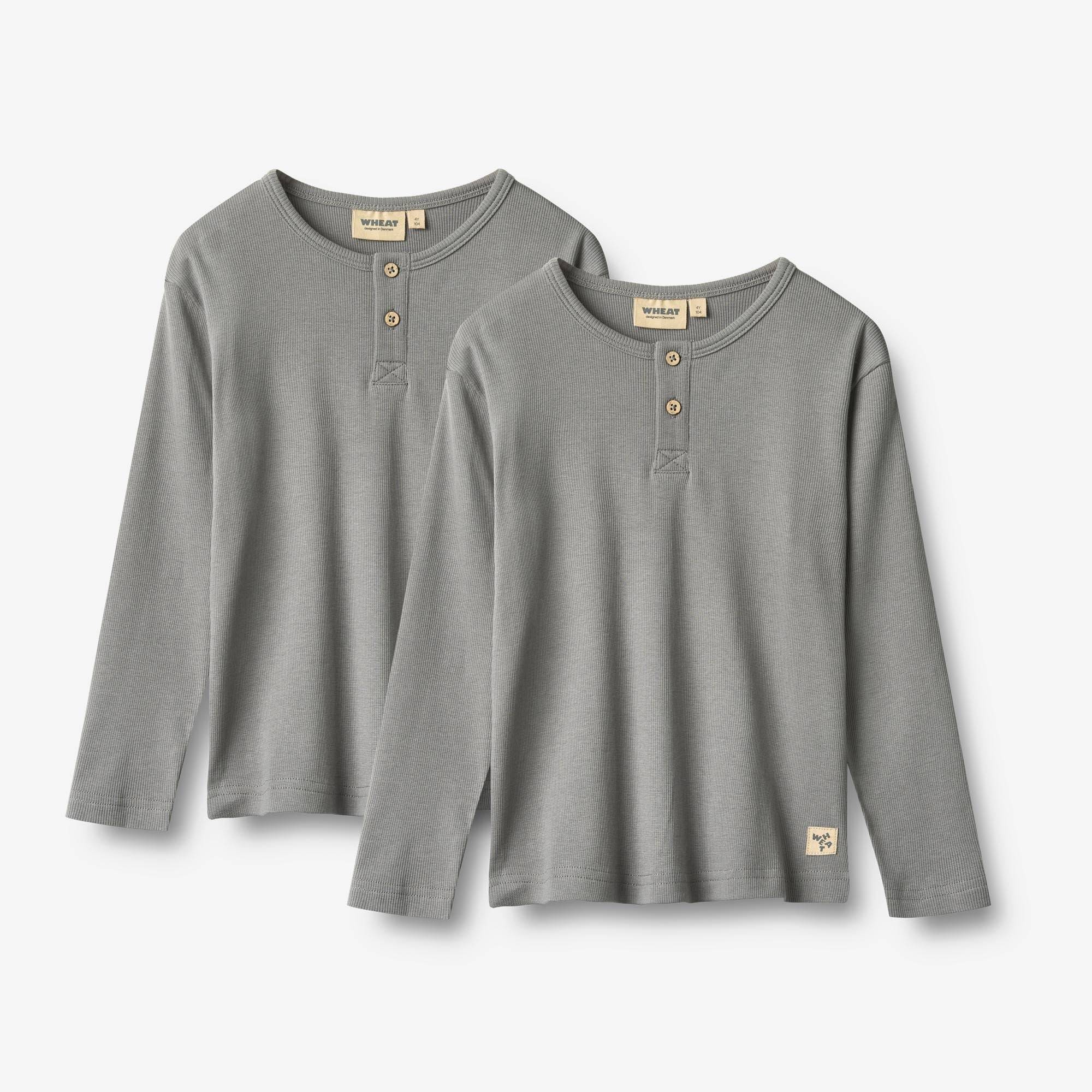 WHEAT® - Sæt af 2 T-shirt Morris - flint - Str 122.