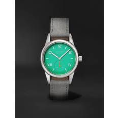 NOMOS Glashütte - Club Campus Hand-Wound 38.5mm Stainless Steel and Suede Watch, Ref. No. 726 - Men - Green