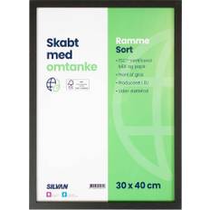 Skabt med omtanke, Billedramme, 30x40 cm, sort