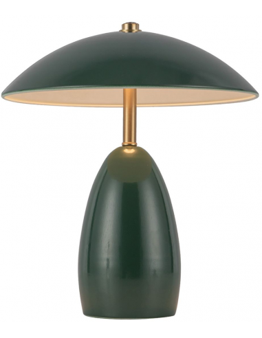 POPPY Opladelig trådløs 12V bordlampe i stål H27 cm 3W - Grøn