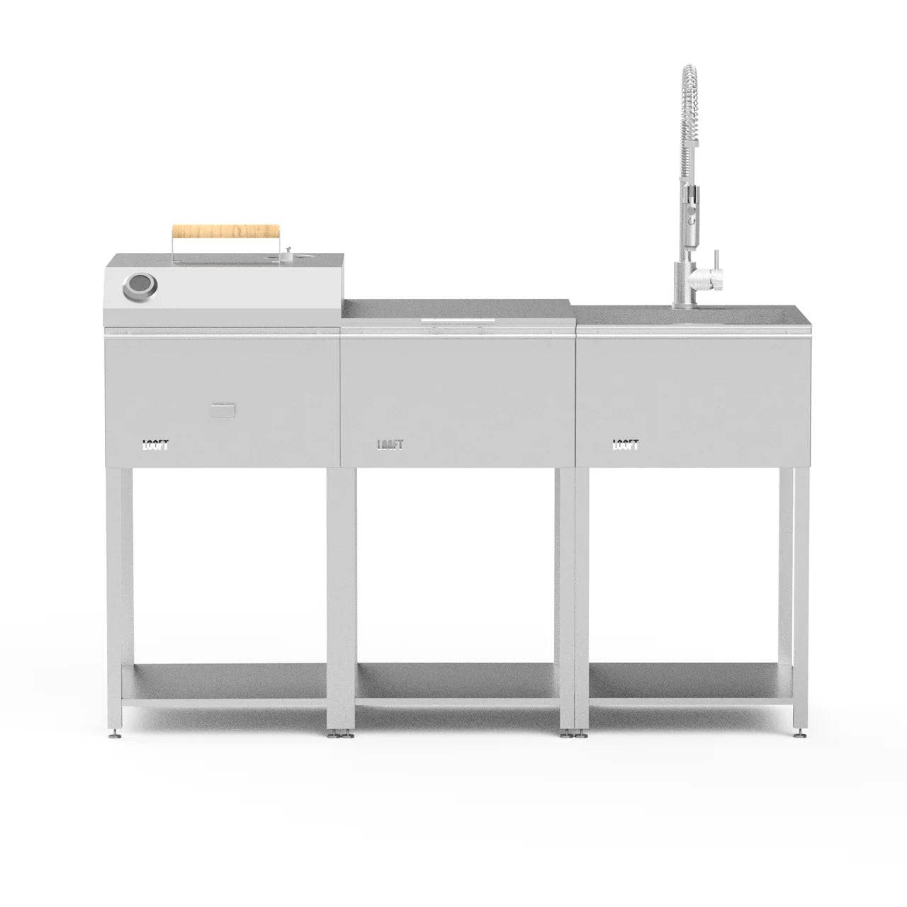 Komplett Utekök med Grill & Diskho - System B