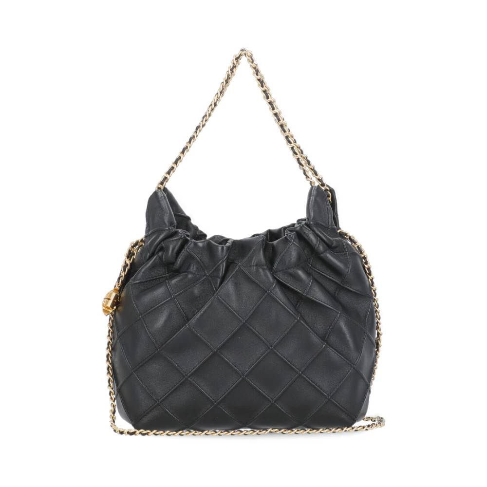 Tory Burch Fleming Mini Skuldertaske - Tasker - Dame - Sort - ONE SIZE - Uld