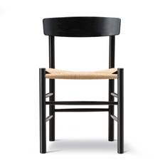 Fredericia Furniture J39 Folkestolen Spisebordsstol Bøg Black Lacquer