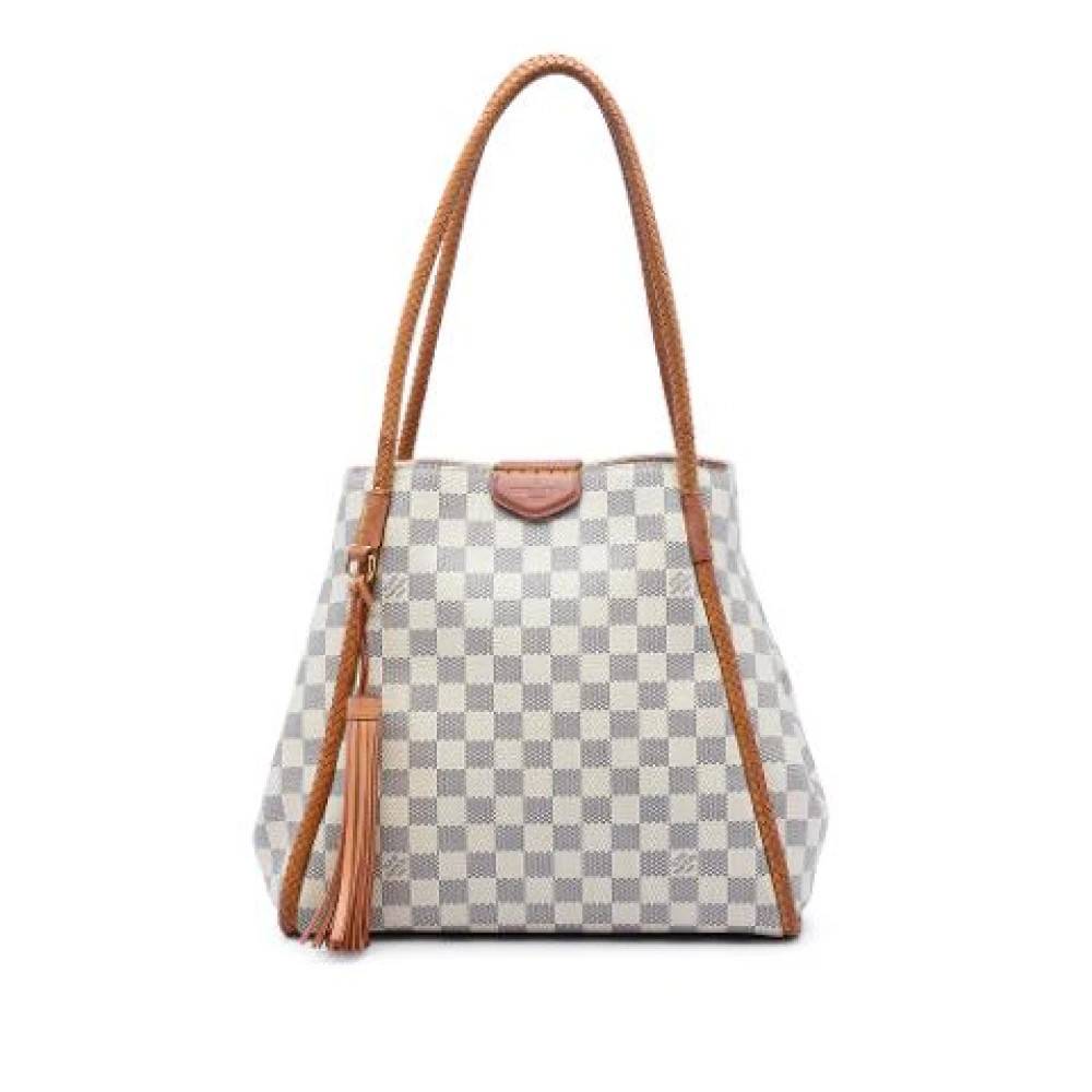 Louis Vuitton Vintage Pre-owned Propriano Skuldertaske - Vintage - Dame - Hvid - ONE SIZE - Uld