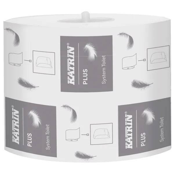 Katrin Toalettpapper Plus system, 2 lager, vit, 36 st/kolli