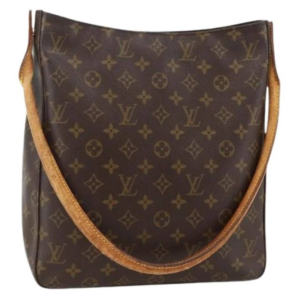 Louis Vuitton Vintage Pre-owned Monogram Canvas Skuldertaske - Vintage - Dame - Brun - ONE SIZE - Uld