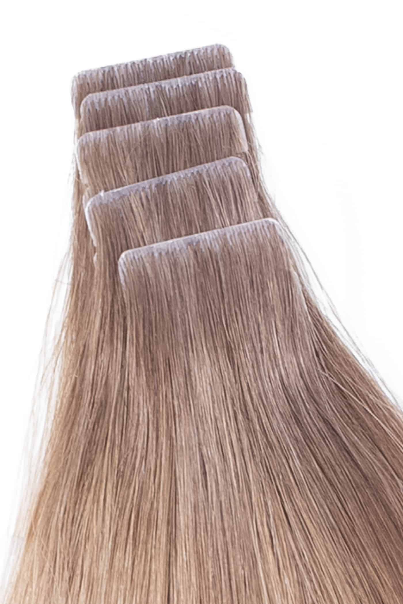 Tejp Löshår Mörkbrun #3 – 10 bitar Äkta Remy Hår 55cm / 22 inches