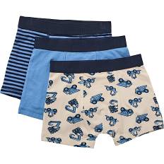 VRS børne 3-pak boxershorts str. 98/104 - beige/blå (På lager i butik)