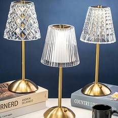 1 st LED-pekskärmslampa, retro barskrivbordslampa, dekorativ atmosfärslampa för kaffe/restaurang, trådlös dimbar nattlampa med USB-anslutning, sänglam - Multifärgad (A,B,C,D)