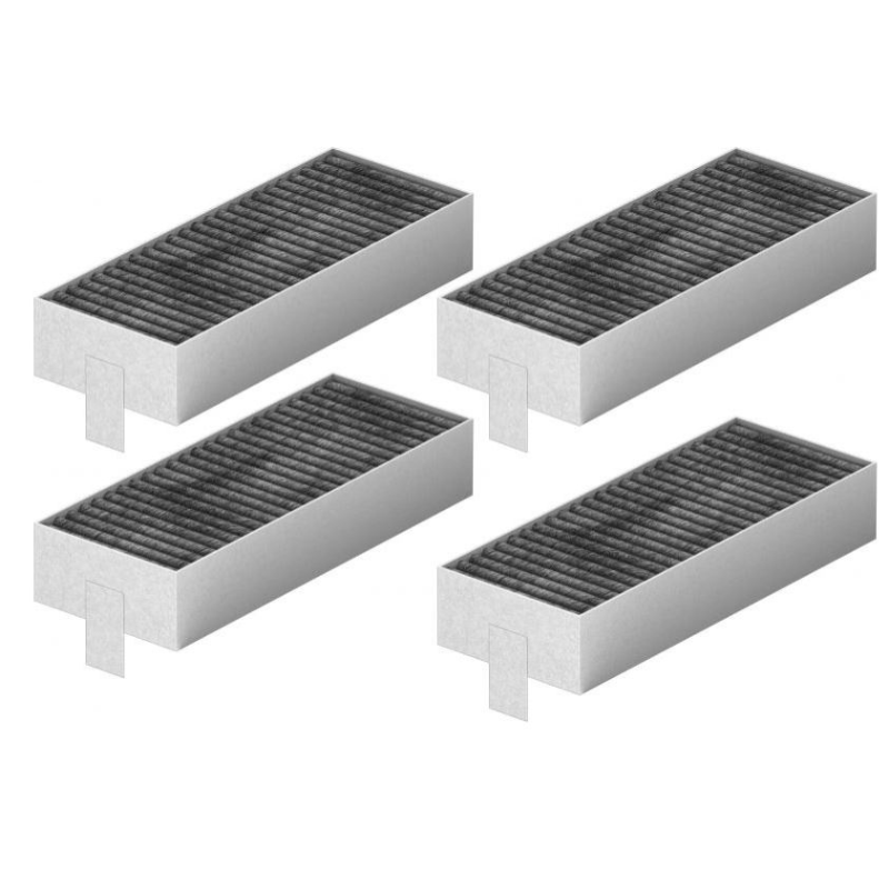 Kulfilter til Bosch / Siemens og Neff kogeplade med emhætte - 4 stk - kompatible (Alternativ til BSH 17006642)