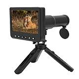 Digital Telescope Camera, 50X Magnification 1080P Video Digital Telescope with Camera, 5-Inch LCD Screen Video Photo Recorder for Outdoors ()