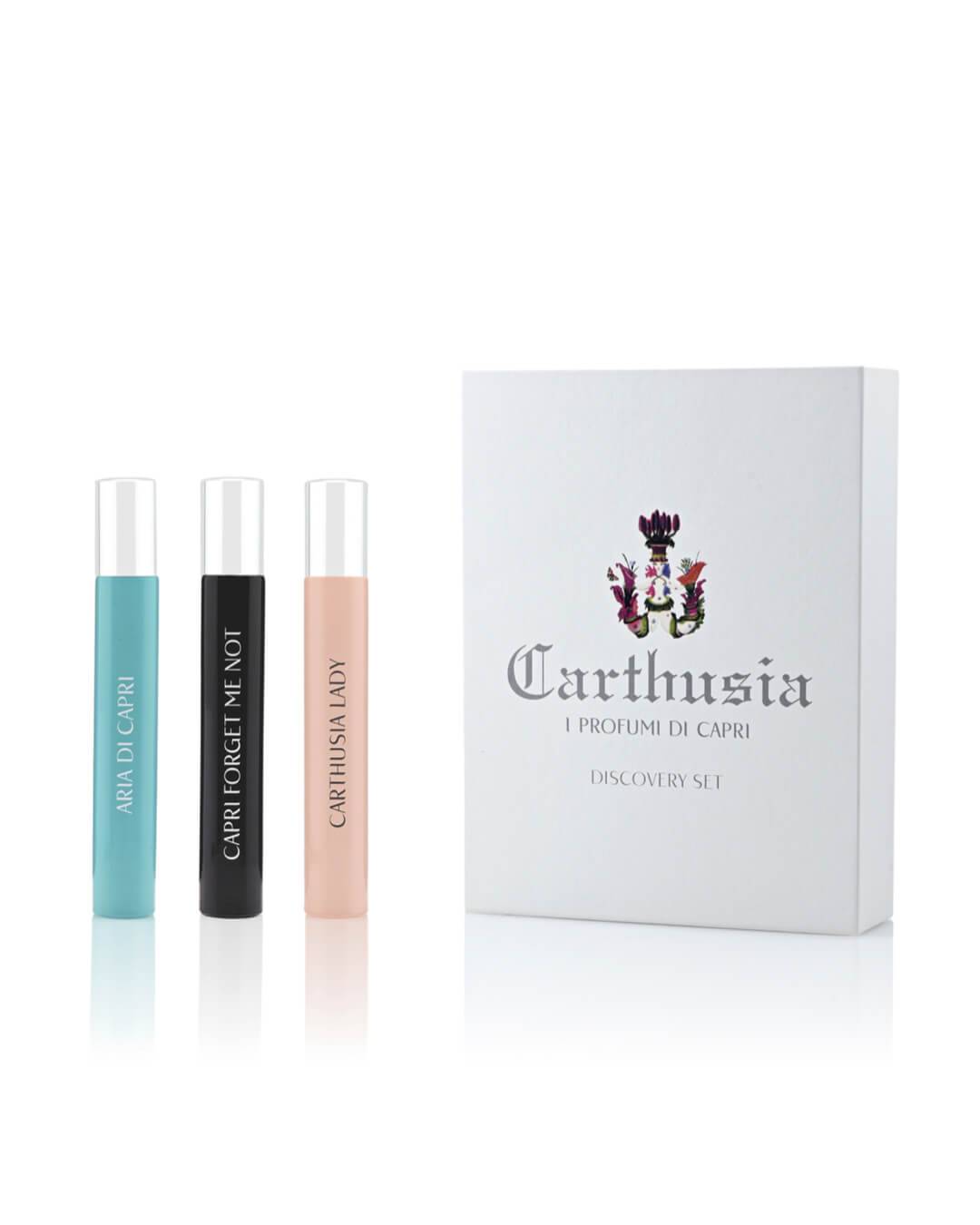 Carthusia Dolce Vita Discovery Set Capri Air, Capri Glöm mig inte, Carthusia Lady 3 x 10 ml