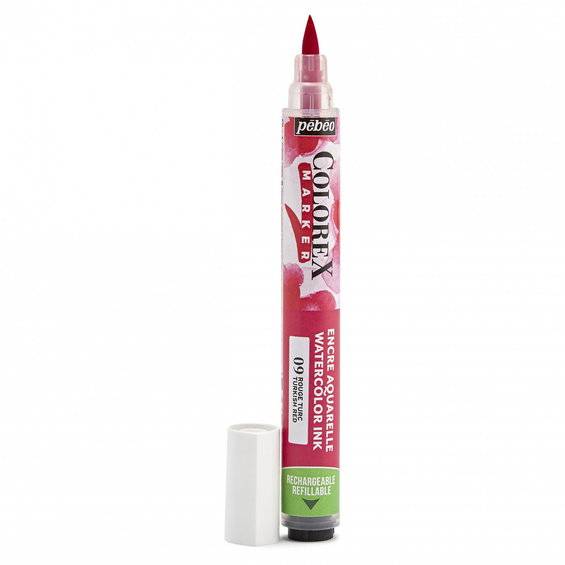 Colorex Marker Turkish Red – marker med akvarellbläck och penselspets