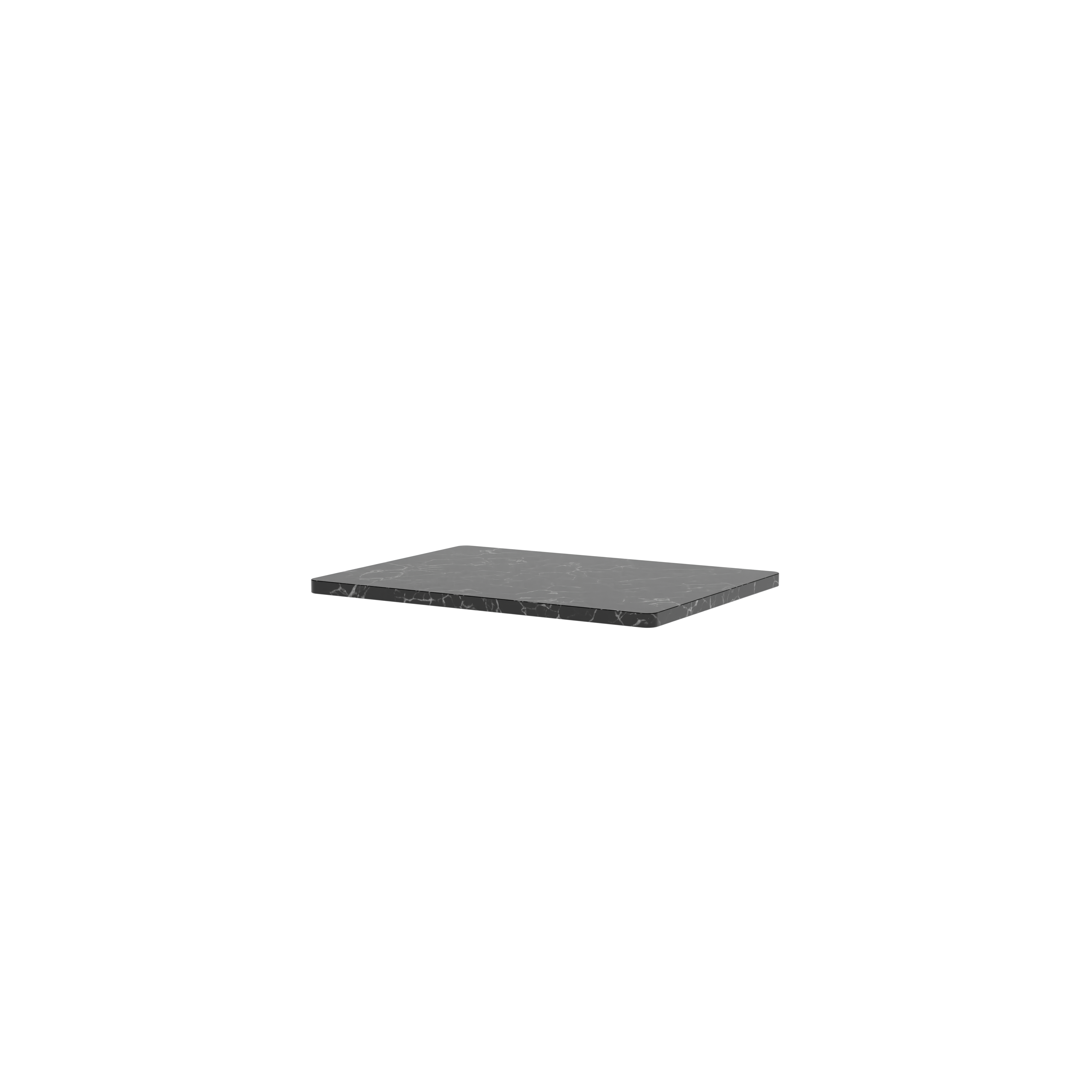 Topplade til Panton Wire fra Montana Enkel: 26 x 35 / Sort marmor - Jacobsen Plus