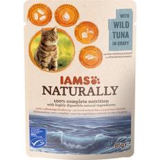 Iams Cat Naturally Adult Pouch Tun x24