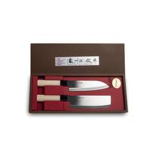 Japansk Sushi Kniv Sæt (Santoku+Nakiri) 2 dele - Køkkenkniv