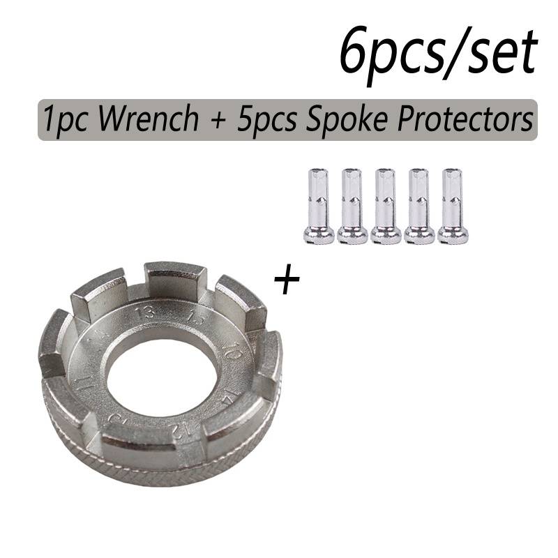 6pcs Bicycle Wheel Set, And Bicycle Wheel Spokes, Bicycle Repair Tool Set, Mountain Bike Wheel Spokes And Wrench
