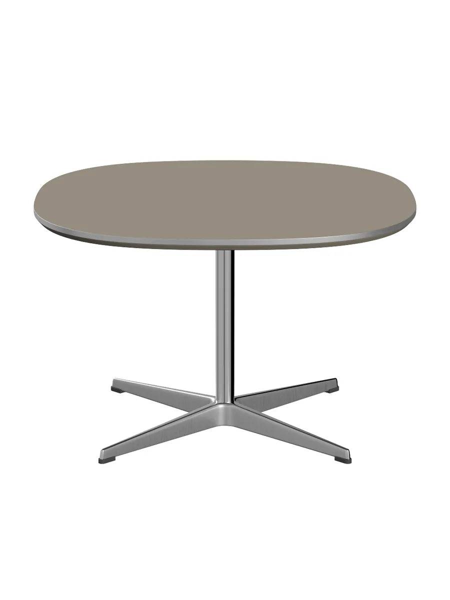 Piet Hein A202 Sofabord, 75 x 75 cm fra Fritz Hansen Brown Ottawa m. alukant (specialfarve) - Jacobsen Plus