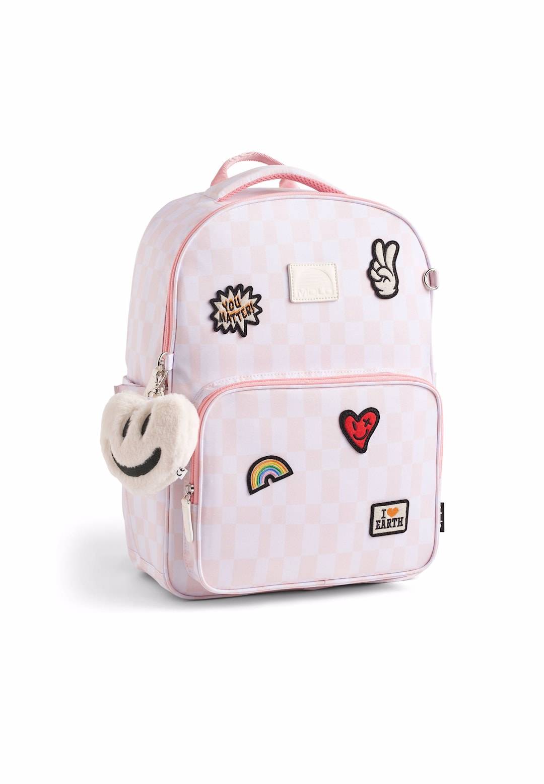 Molo Mates Rygsæk Pink Check Pink Check One Size Lyserød One Size kvinde