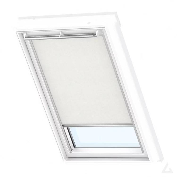 Velux rullegardin solc. RSL PK08 1028 94x140cm hvid solcelledrevet