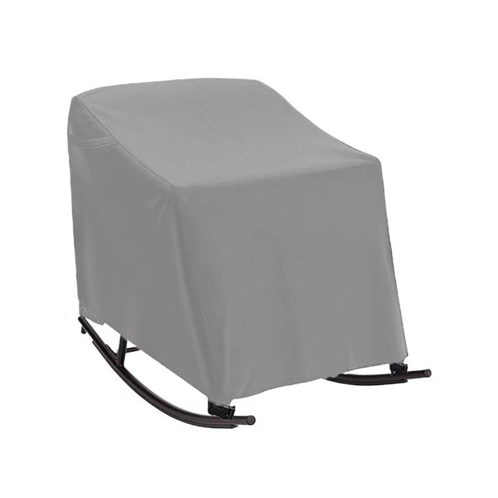 Rocking Chair Cover Windproof Adjustable Furniture Protector Covers for Garden Yard Farm Lawn Courtyards Balcony B