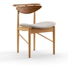 House of Finn Juhl - Reading Chair, Oak/Walnut, Hallingdal 65 0110 - Spisebordsstole - Finn Juhl - Grå - Træ/Tekstilmateriale