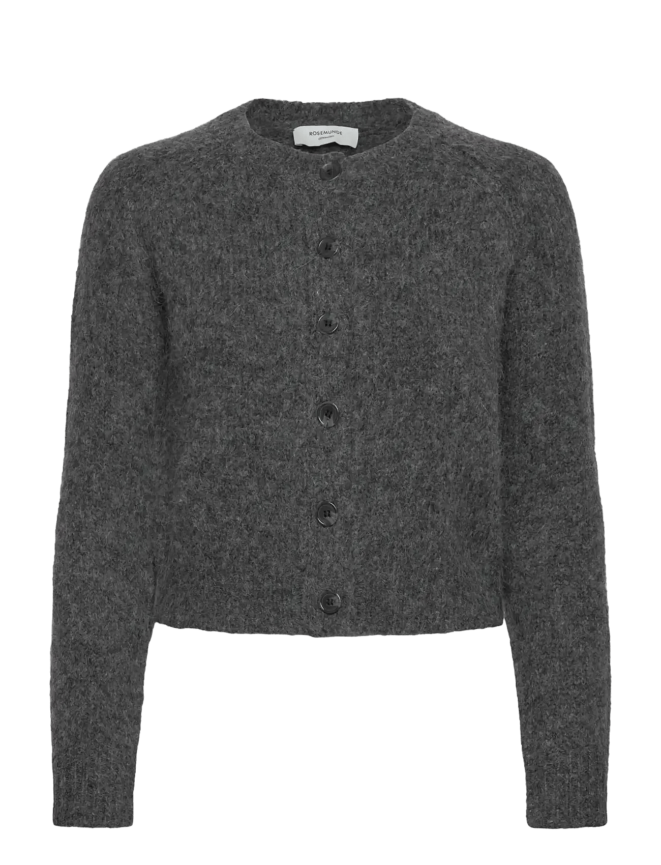 ROSEMUNDE KIDS Rktulip Wool Blend Ls Short Cardiga | Grey | 176