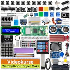 SUNFOUNDER Ultimate Starter Kit for Raspberry Pi Pico W with Online Tutorials, 454 Items, 117 Projects, Piper Make and C/C++, MicroPython, (Compatible with Arduino IDE)