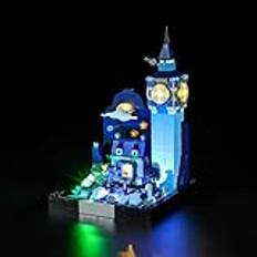 BRIKSMAX LED-ljussats för LEGO Disney Flyg över London av Peter Pan och Wendy - Kompatibel med Lego 43232 Fördefinierad blockmodell - inkluderar inte Lego-set