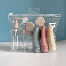 Resepåfyllningsbar flaska Set Spray Lotion Schampo Duschgel Tube Buteljering Kosmetik Tom vätskebehållare Bärbar verktygspåfyllning Reseflaskor Resefl - Multifärgad - En-Storlek