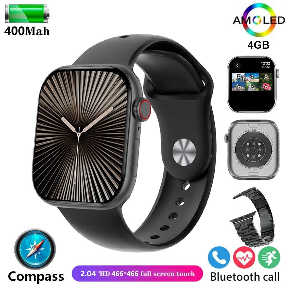 PENGAGAR Smart Watch - Black steel strip / For Apple DT WATCH10
